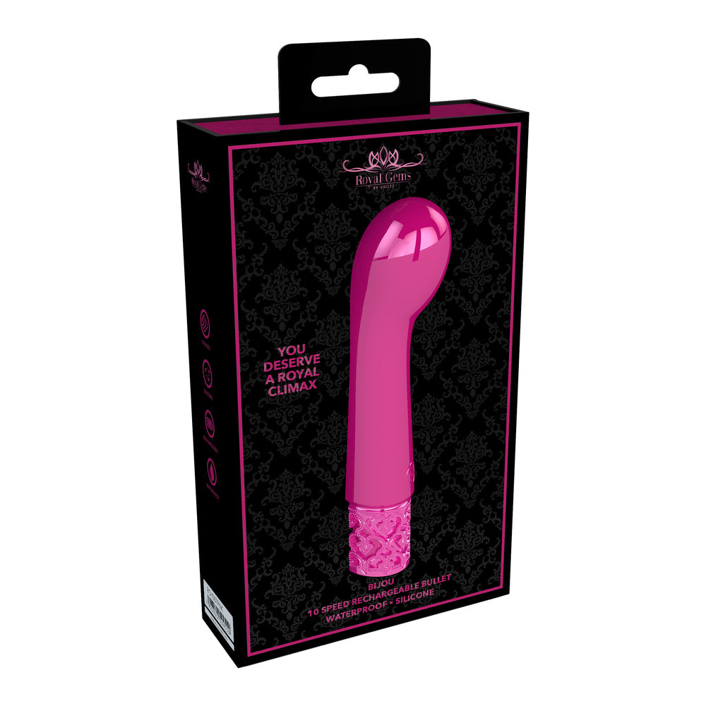 Royal Gems Bijou Rechargeable Silicone Bullet Pink