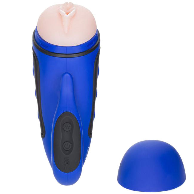 Apollo Alpha Stroker 2 Rechargeable Blue Masturbator – Explore Enhanced Intimacy | Discreet UK Shipping
