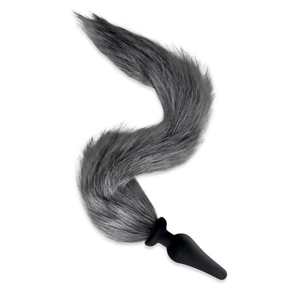 Furry Tales Grey Foxtail Butt Plug