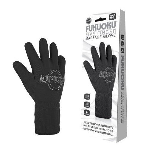 Fukuoku Vibrating Five Finger Massage Glove  Right Hand